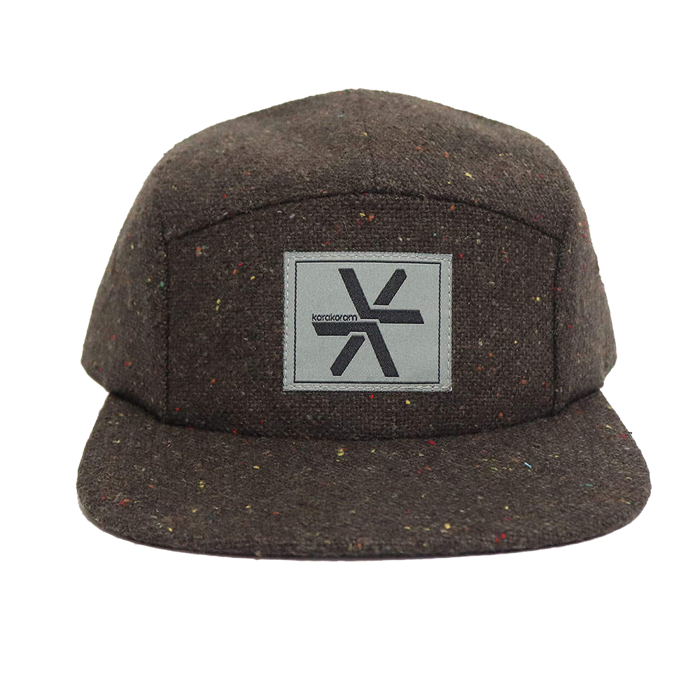 Karakoram Tweed 5 Panel Hat, logo gear
