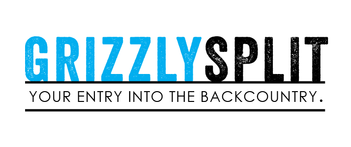 Grizzly Split logo in blue and black text with tagline below